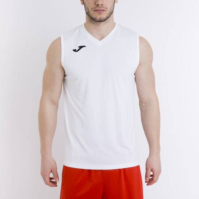 Αθλητικό φανελάκι SLEEVELESS BASIC T-SHIRT COMBI λευκό