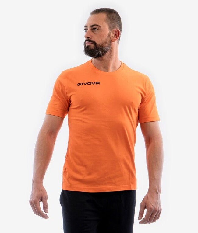 Κοντομάνικη μπλούζα T-SHIRT COTONE FRESH φλουό πορτοκαλί