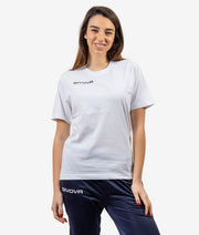 Κοντομάνικη μπλούζα T-SHIRT COTONE FRESH λευκό