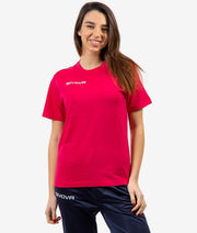 Κοντομάνικη μπλούζα T-SHIRT COTONE FRESH φούξια φλουό