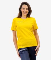 Κοντομάνικη μπλούζα T-SHIRT COTONE FRESH κίτρινο