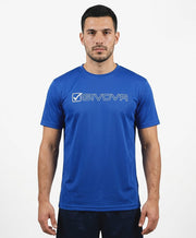 Μπλούζα T-SHIRT COTONE MONDO γαλάζιο-λευκό