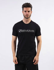 Μπλούζα T-SHIRT COTONE MONDO μαύρο