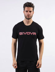 Κοντομάνικη μπλούζα T-SHIRT COTONE SPOT μαύρο