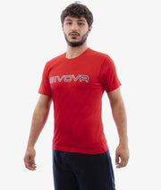 Κοντομάνικη μπλούζα T-SHIRT COTONE SPOT κόκκινο