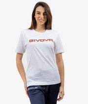 Κοντομάνικη μπλούζα T-SHIRT COTONE SPOT λευκό