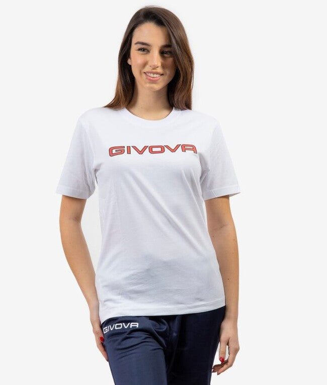Κοντομάνικη μπλούζα T-SHIRT COTONE SPOT λευκό