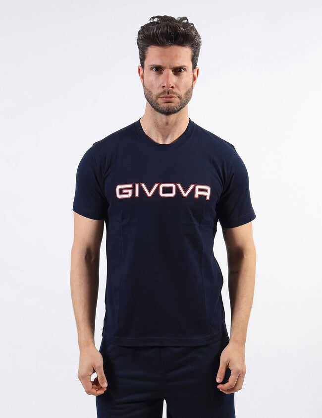 Κοντομάνικη μπλούζα T-SHIRT COTONE SPOT μπλε
