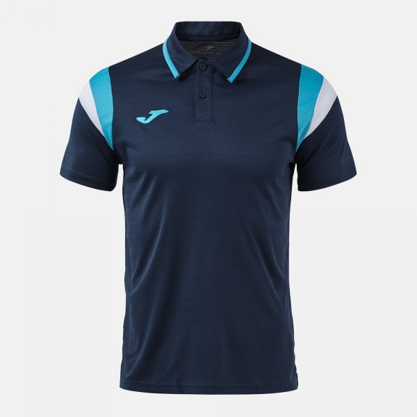 Μπλούζα πόλο TERRA SHORT SLEEVE POLO σκούρο ναυτικό μπλε-τιρκουάζ