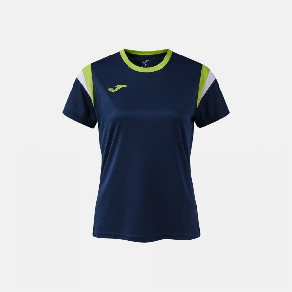 Γυναικεία μπλούζα TERRA SHORT SLEEVE T-SHIRT σκούρο ναυτικό μπλε - ναυτικό μπλε πράσινο λάιμ