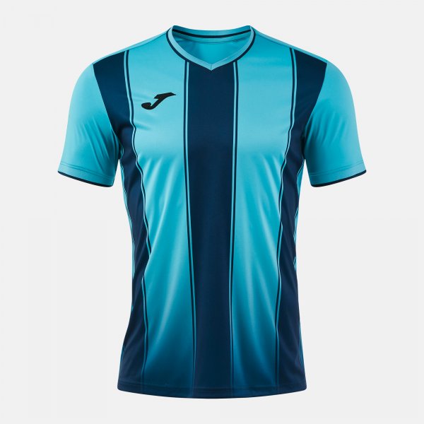 Μπλούζα TIGER VIII SHORT SLEEVE T-SHIRT σκούρο ναυτικό μπλε - φθορίζον τιρκουάζ