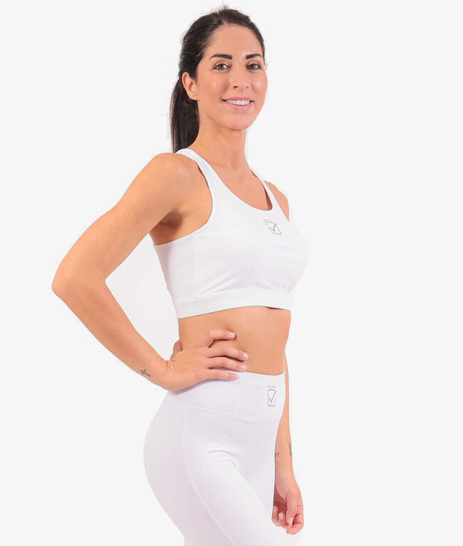 Γυναικεία αθλητικό φανελάκι TOP DONNA STAMPA λευκό