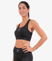 Γυναικεία αθλητικό φανελάκι TOP DONNA STAMPA μαύρο