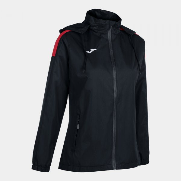 Γυναικεία αδιάBροχο μπουφάν RAINJACKET TRIVOR μαύρο κόκκινο