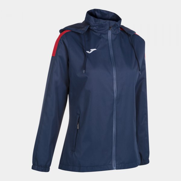 Γυναικεία αδιάBροχο μπουφάν RAINJACKET TRIVOR ναυτικό μπλε κόκκινο