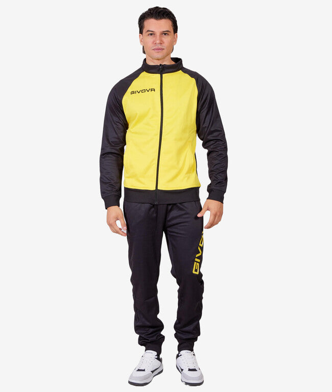 TUTA CUBA POLARFLEECE GIALLO/NERO