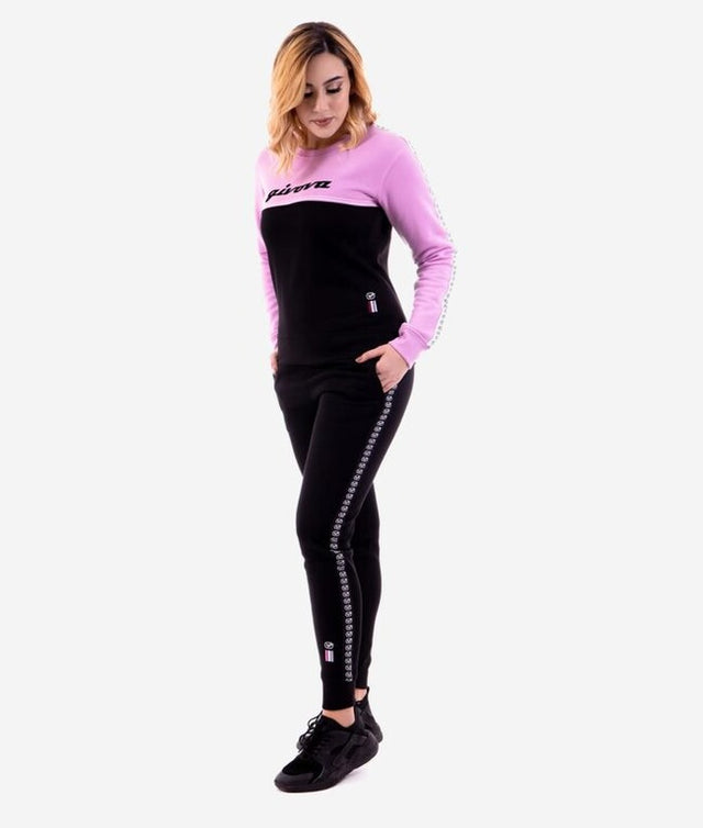 Γυναικεία σετ / σύνολο TUTA DONNA 100 G/COLLO CON BANDA IN FELPA μοB λιλά-μαύρο