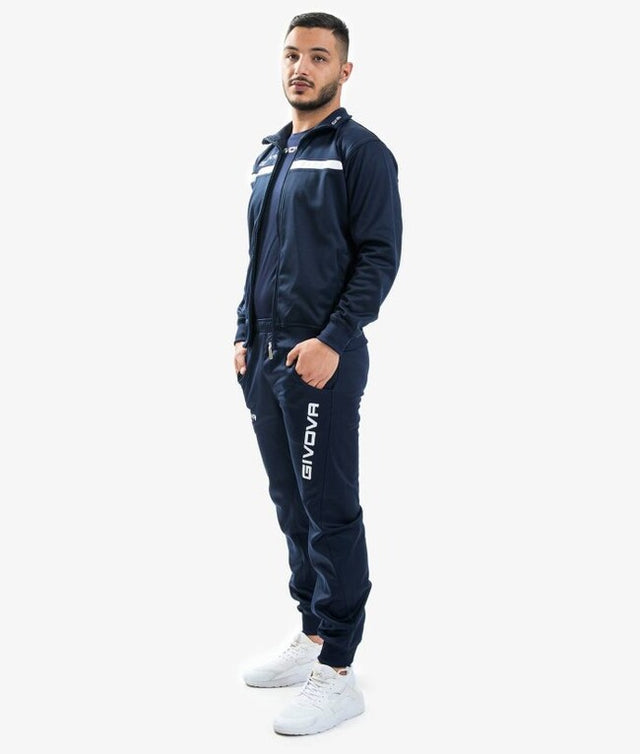 Σετ / σύνολο TUTA GIVOVA ONE FULL ZIP POLARFLEECE μπλε-λευκό