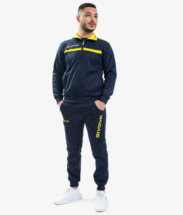 Σετ / σύνολο TUTA GIVOVA ONE FULL ZIP POLARFLEECE μπλε-κίτρινο