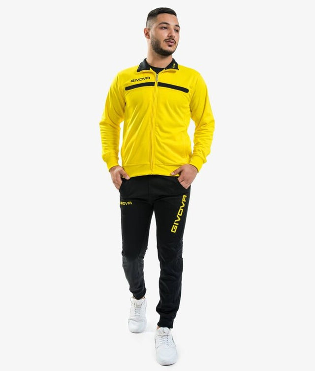 Σετ / σύνολο TUTA GIVOVA ONE FULL ZIP POLARFLEECE κίτρινο-μαύρο
