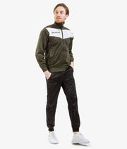 TUTA VISA TRIACETATO VERDE MILITARE/NERO