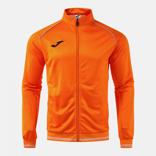 VINTAGE ECO RETRO FULL ZIP SWEATSHIRT ORANGE GRAY ORANGE