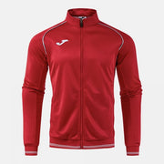 VINTAGE ECO RETRO FULL ZIP SWEATSHIRT RED GRAY RED-GREY