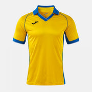 VINTAGE ECO RETRO SHORT SLEEVE T-SHIRT YELLOW ROYAL BLUE YELLOW-ROYAL