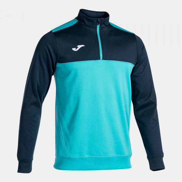 Φούτερ SWEATSHIRT 1/2 ZIPPER WINNER φθορίζον τιρκουάζ